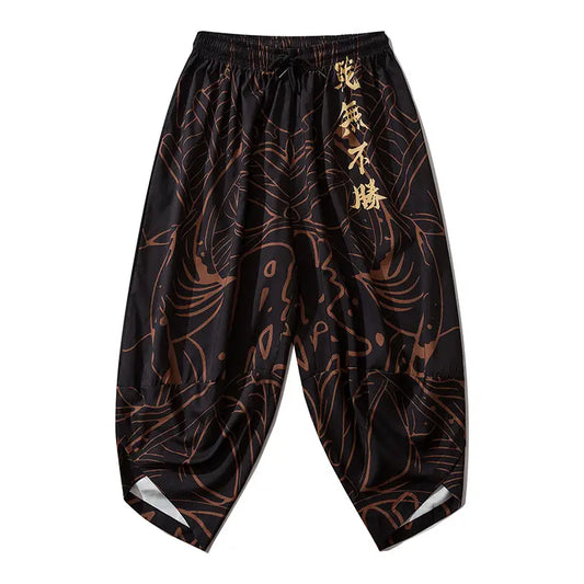 Samurai Gold Kanji Pants