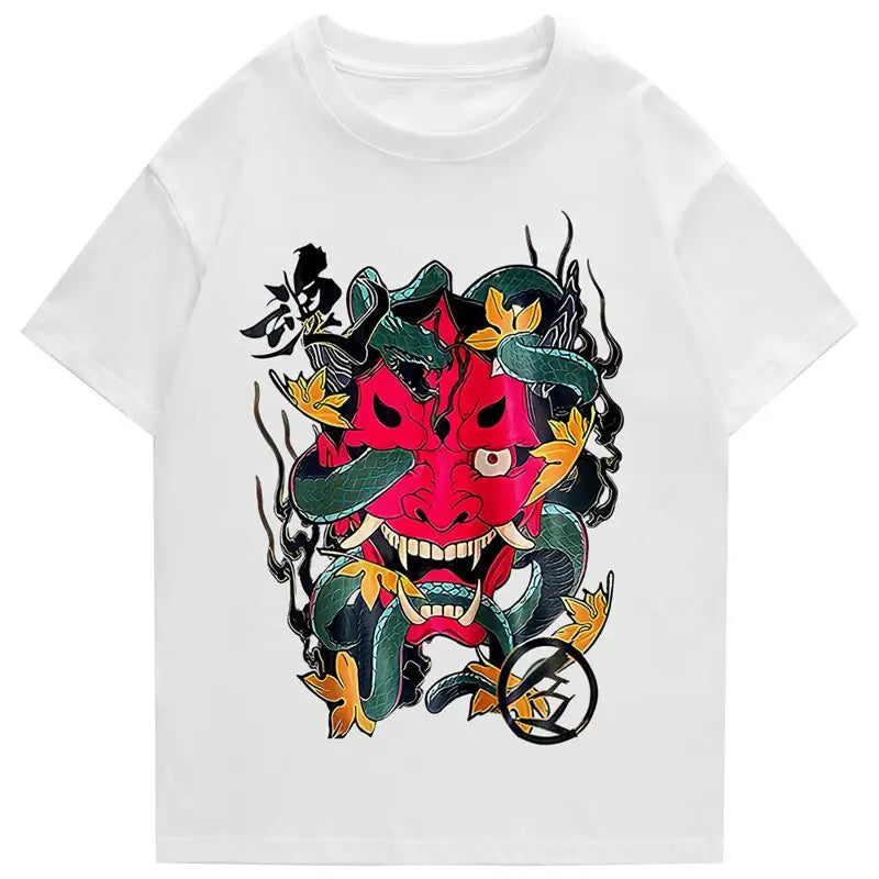 Retro Hannya Demon Snake T-Shirt
